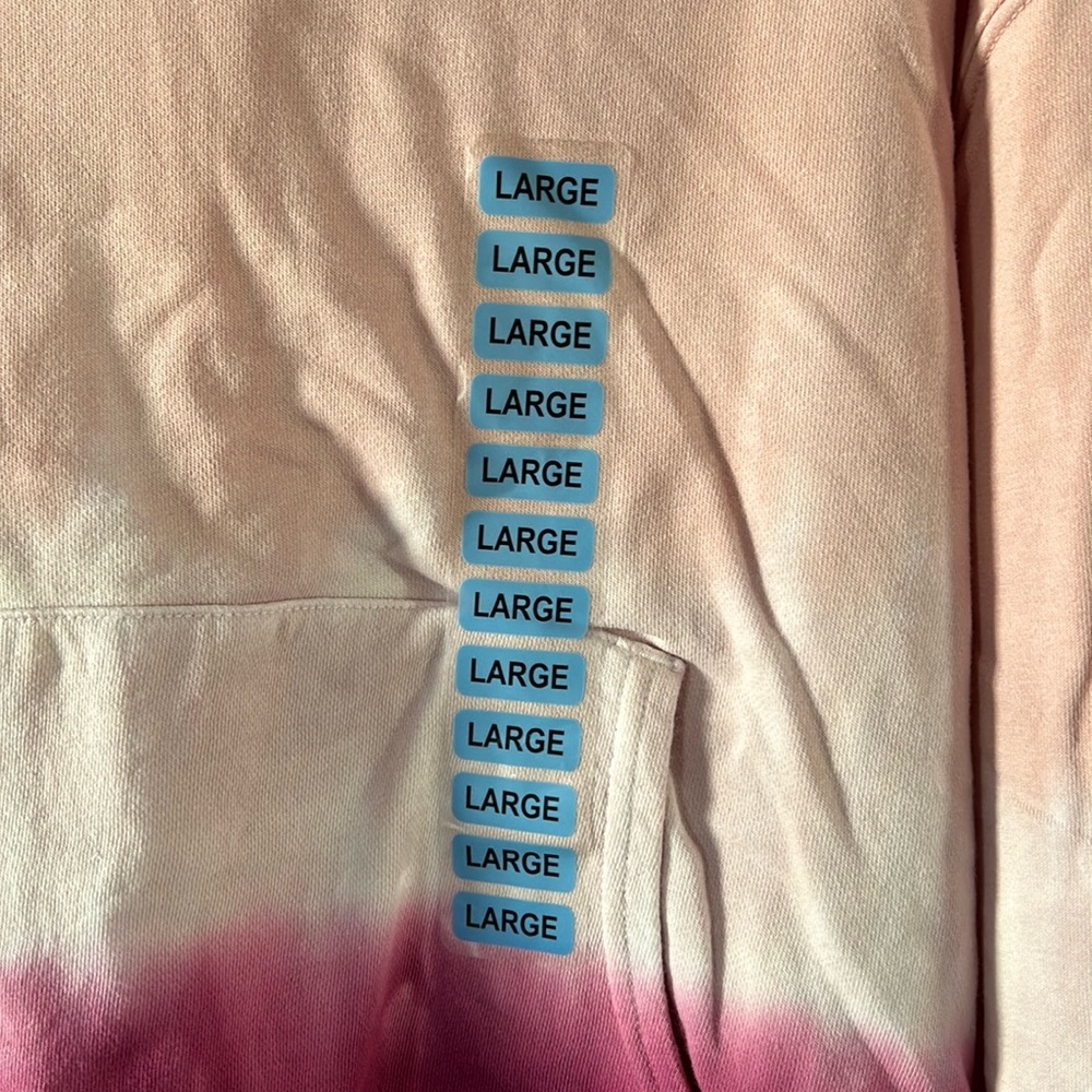 🎉HP🎊🆕NWT Pink Size Large WildFox Tie-Dye Hoodie - Picture 5 of 7